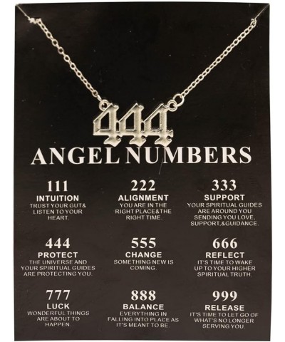 111 222 333 444 555 777 888 999 Angel Number Necklace with Black Meaningful Card Lucky Number Pendant Choker Numerology Jewel...