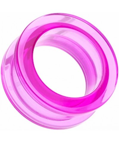 Basic Acrylic Screw-Fit WildKlass Ear Gauge Tunnel Plug (Sold as Pairs) 3/4" (19mm) Purple $11.12 Body Jewelry