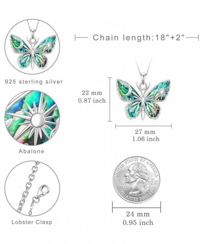 Bee/Dragonfly/Butterfly Necklaces for Women 925 Sterling Silver Animal Pendant Necklace Vitage Animal Jewelry for Women Girls...