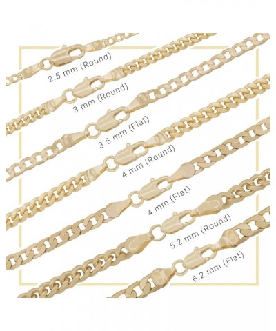 BEBERLINI Cuban Link 14K Gold Filled Anklet Curb Chain Foot Bracelet Anklet Fashion Jewelry Gifts for Women Teen Girls Length...