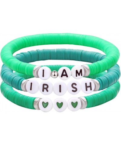 St Patricks Day Merch Bracelet Green I Am Irish Bracelet Gift Outfit Festive Costume Party Accessory $8.24 Bracelets