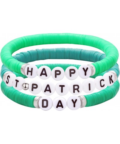 St Patricks Day Merch Bracelet Green I Am Irish Bracelet Gift Outfit Festive Costume Party Accessory $8.24 Bracelets