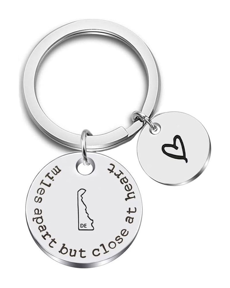 Miles Apart but Close at Heart United States Keychain Moving Away Gift Going Away Gift Long Distance Relationship Gift De-del...