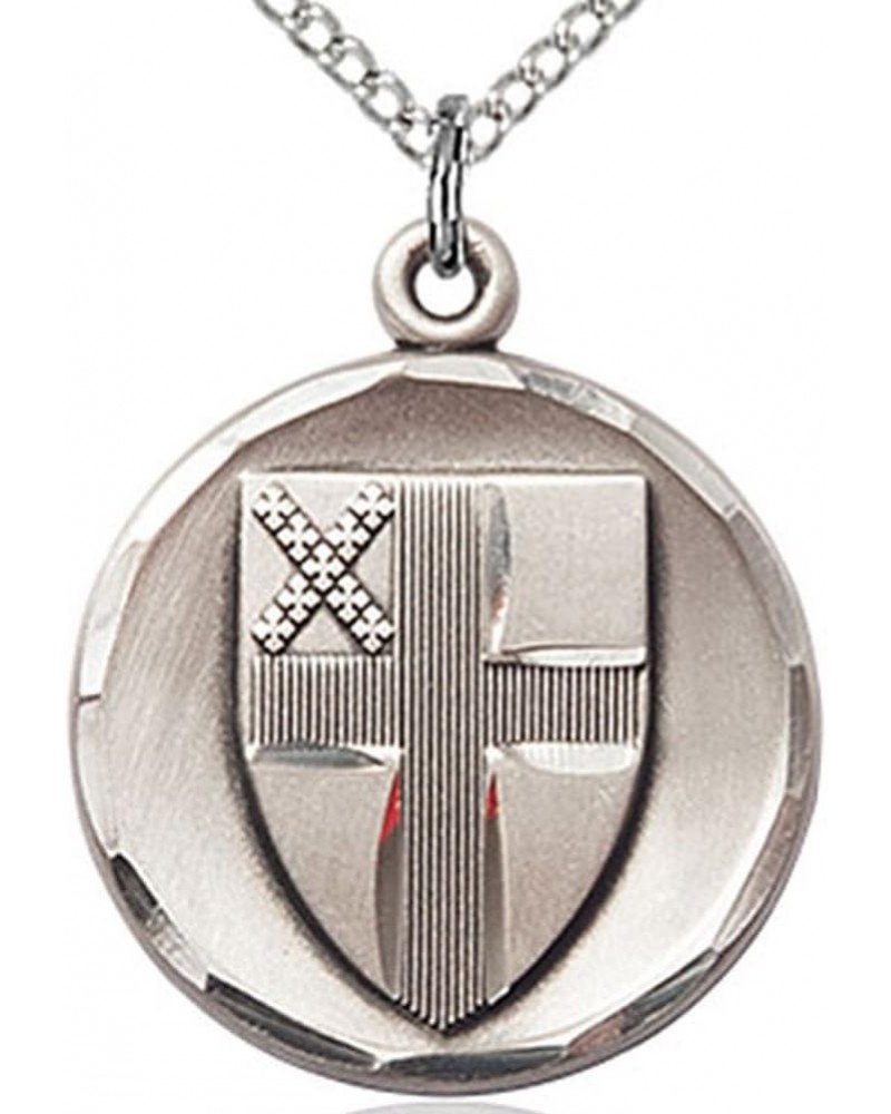 Women's Sterling Silver Episcopal Medal with 18" Sterling Silver Chain $52.67 Necklaces