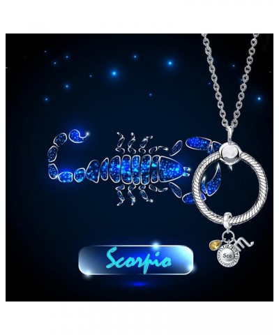 12 Zodiac Sign Charm Teardrop Birthstone Bead for Pandora Bracelet Birthday Gift Scorpio $7.79 Bracelets