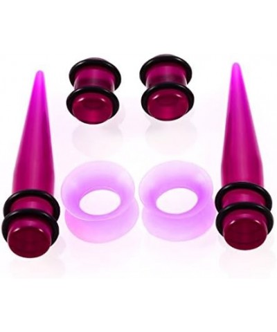 50pcs Ear Stretching Kit 14G-00G Acrylic Tapers and Plugs + Silicone Tunnels 9 Gauges Good for Beginners for Women Men Body P...