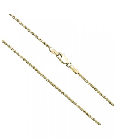 14K Solid Gold 1.5mm Rope Chain Necklace, 16" - 30 24 Inches Yellow Gold $109.78 Necklaces