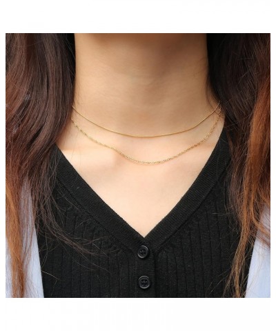 ???? ???????? for Women Dainty Layered Choker Necklaces ????? Chain Necklace 14K Gold Jewelry for Women Girls Valentine's Day...