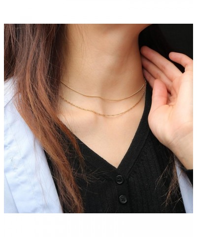 ???? ???????? for Women Dainty Layered Choker Necklaces ????? Chain Necklace 14K Gold Jewelry for Women Girls Valentine's Day...