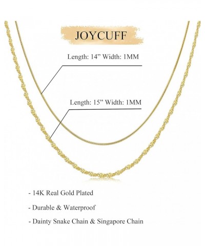 ???? ???????? for Women Dainty Layered Choker Necklaces ????? Chain Necklace 14K Gold Jewelry for Women Girls Valentine's Day...