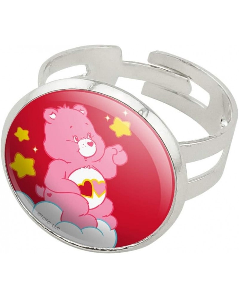 Care Bears Love-A-Lot Bear Silver Plated Adjustable Novelty Ring $8.99 Rings