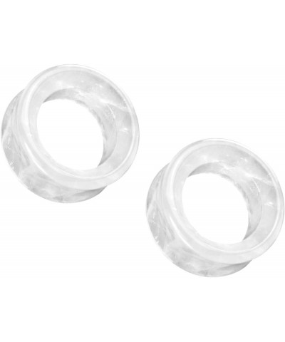 Cloudy Quartz Stone Double Flared Tunnel Plugs, Sold as a Pair 12mm (1/2") $8.26 Body Jewelry