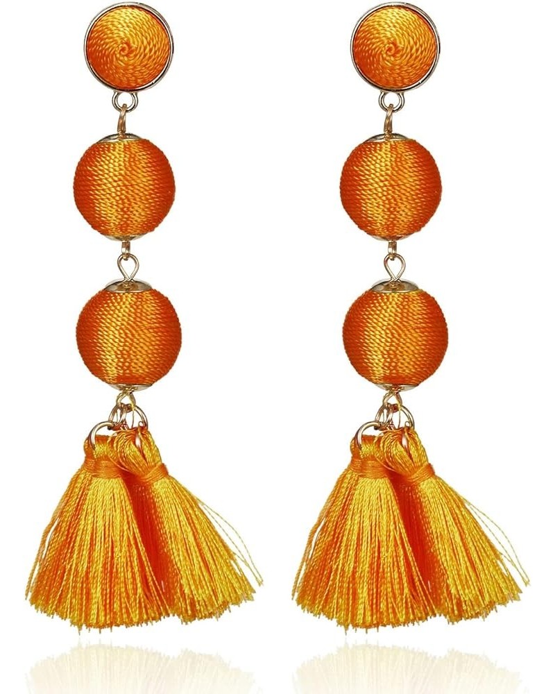 Tassel Earrings for Women Girls，Boho Fall Dangle Earrings Aretes Para Mujer Baublebar Hypoallergenic Chandelier Statement Boh...