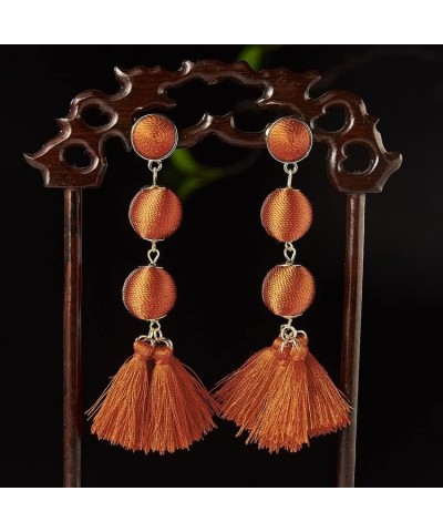 Tassel Earrings for Women Girls，Boho Fall Dangle Earrings Aretes Para Mujer Baublebar Hypoallergenic Chandelier Statement Boh...