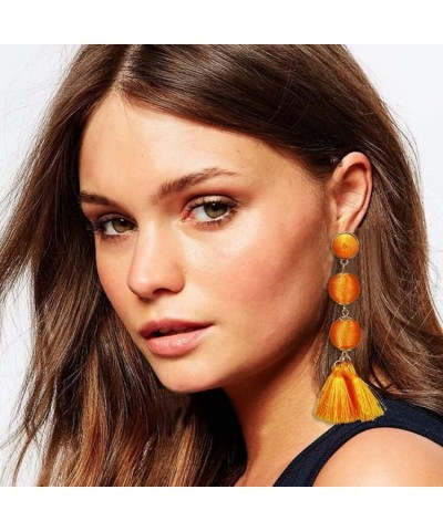 Tassel Earrings for Women Girls，Boho Fall Dangle Earrings Aretes Para Mujer Baublebar Hypoallergenic Chandelier Statement Boh...