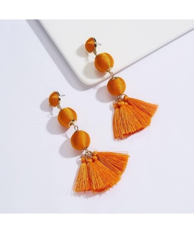 Tassel Earrings for Women Girls，Boho Fall Dangle Earrings Aretes Para Mujer Baublebar Hypoallergenic Chandelier Statement Boh...