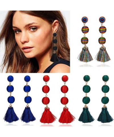 Tassel Earrings for Women Girls，Boho Fall Dangle Earrings Aretes Para Mujer Baublebar Hypoallergenic Chandelier Statement Boh...