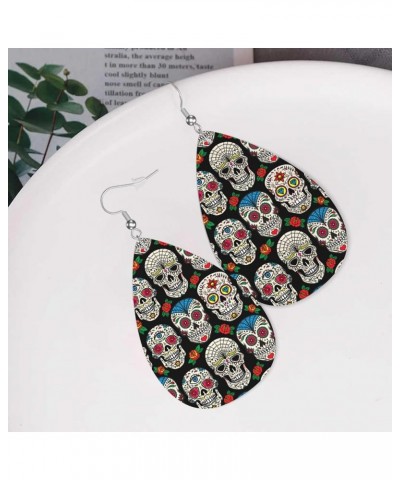 Vintage Dangle Earrings for Brides Women Leather Drop Dangle Earring Accessories Pattern (102) $10.06 Earrings