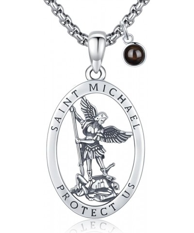 St Michael/St Christopher/St Patrick/St Jude/St Benedict/St Joseph Pendant Necklace 925 Sterling Silver Saint Patron Catholic...