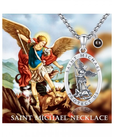 St Michael/St Christopher/St Patrick/St Jude/St Benedict/St Joseph Pendant Necklace 925 Sterling Silver Saint Patron Catholic...